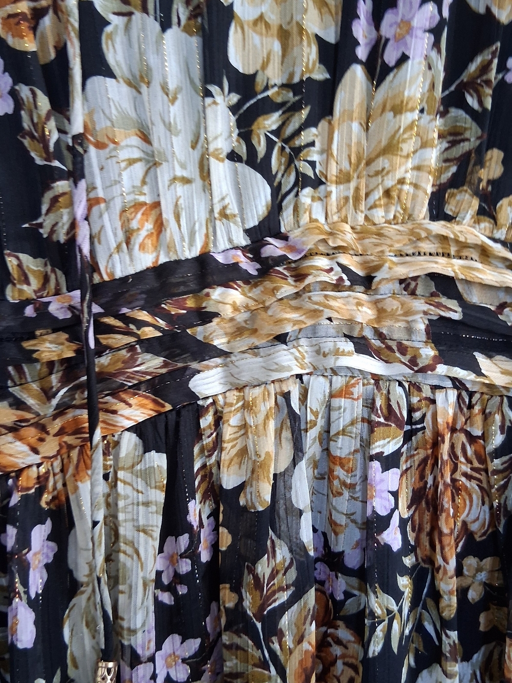 Boho Floral Maxi Dress with Blooms Size 16 Plus Size Summer Wedding Guest Outfit - Picture 9 of 10